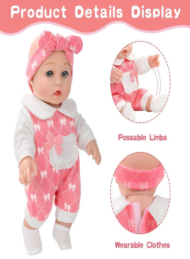DONTNO 12'' Baby Doll in Gift Box with Clothes Accessories Playset,Pacifier,Feeding Bottle. Gift Idea for Ages 3+ - Image 3